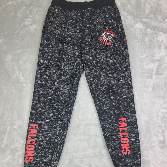 NFL Apparel Atlanta Falcons men’s‎ pants size large black red Heavy Sweatpants - Picture 1 of 14